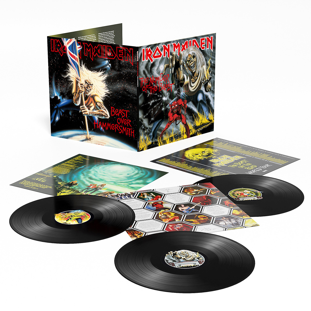 Number of the Beast + Beast Over Hammersmith (3 LP- Vinil) 2