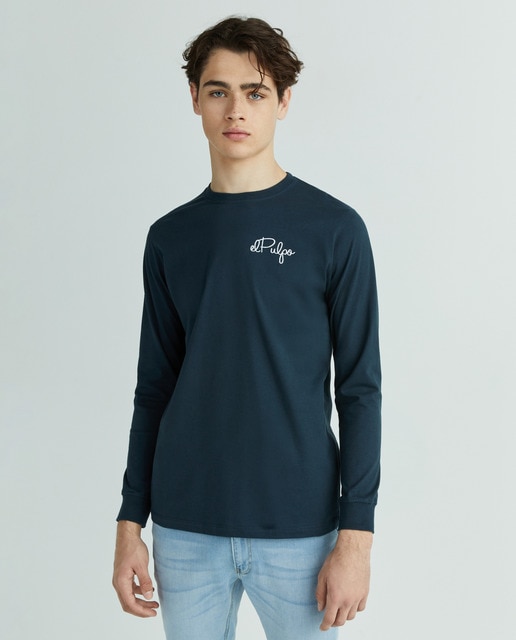 Men's navy blue longsleeve Tshirt · Men's fashion · El Corte Inglés