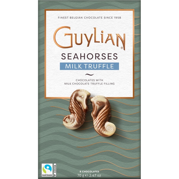 GUYLIAN Caballitos de Mar bombones de chocolate con leche envase 70 g
