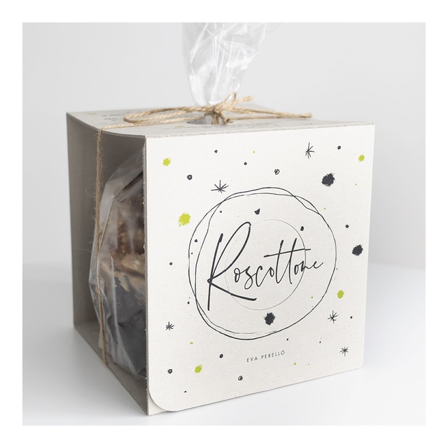 Panettone de gianduja y chocolate Roscottone