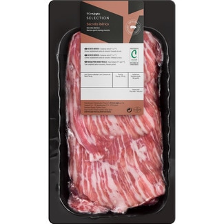 EL CORTE INGLES SELECTION secreto fresco de cerdo ibérico sin gluten peso aproximado bandeja 450 g