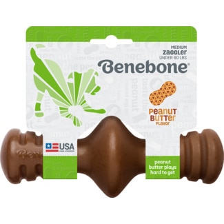 Benebone Brinquedo para Cão Zaggler de Amendoim Tamanho M embalagem 1 unidade
