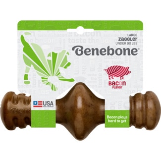 Benebone Brinquedo para Cão Zaggler de Bacon Tamanho L embalagem 1 unidade