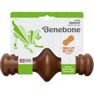 Benebone Brinquedo para Cão Zaggler de Amendoim Tamanho L embalagem 1 unidade