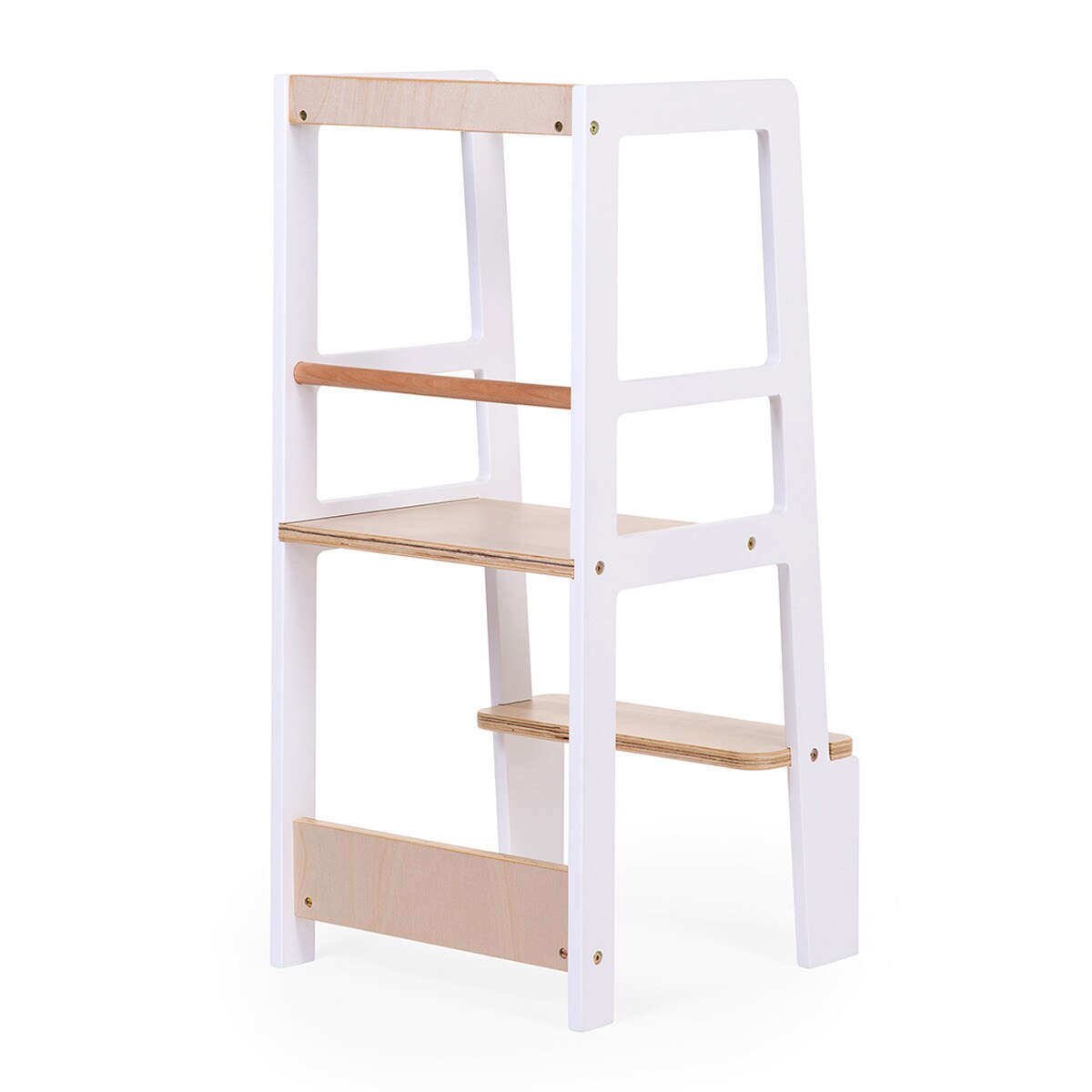 Imagem 0 de Torre de Aprendizagem Modelo CHLTNW Montessori - Branco/Natural