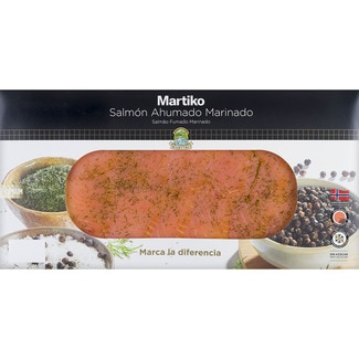 MARTIKO Marinierter Räucherlachs in Scheiben Behälter 200 g