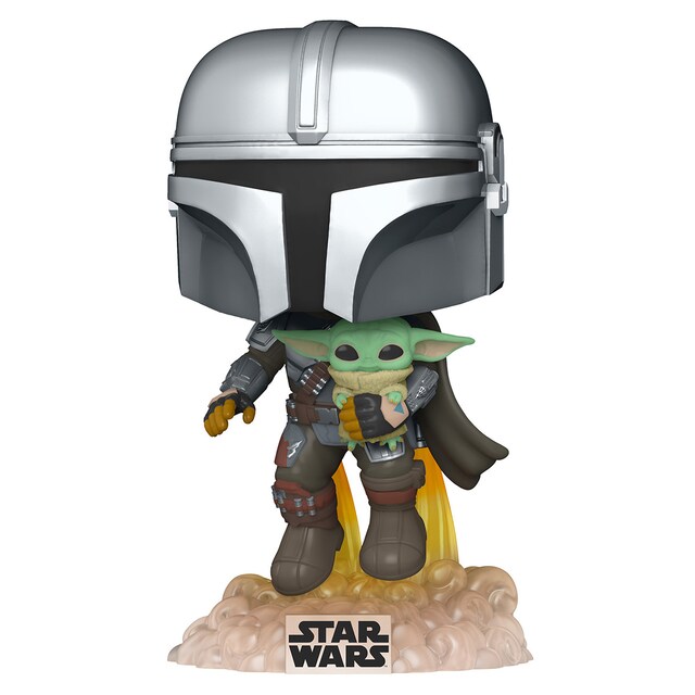 Figura Funko POP Star Wars The Mandalorian Mando Volando Con Jet Pack
