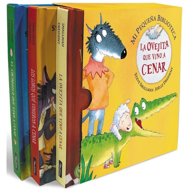 Mi pequeña biblioteca (La ovejita que vino a cenar. Libro juguete): pack con: La ovejita que vino a cenar | Los lobos que vinieron a cenar | El coco