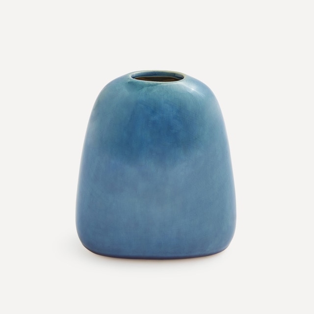 Jarrón Oval Azul Ágata El Corte Inglés