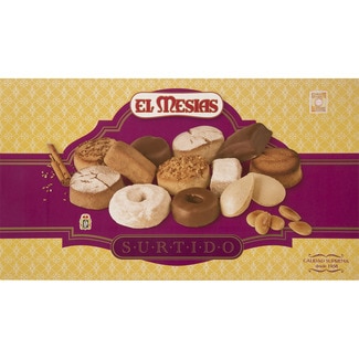 EL MESIAS surtido de dulces navideños Calidad Suprema IGP Mantecados y Polvorones de Estepa estuche 1,8 kg