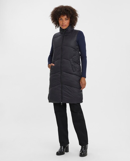 Doudoune sans manches midi femme