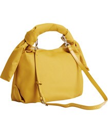 Mustard hobo bag with zip