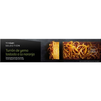 EL CORTE INGLES SELECTION Turrón aus geröstetem Eigelb mit Orangenaroma, Spitzenqualität Karton 300 g