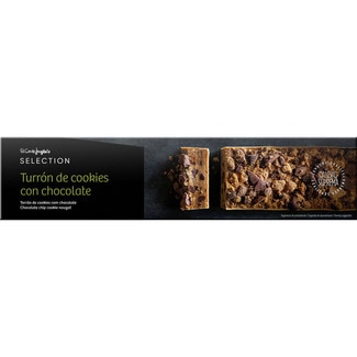 EL CORTE INGLES SELECTION Supreme Quality cookie nougat with chocolate case 300 g