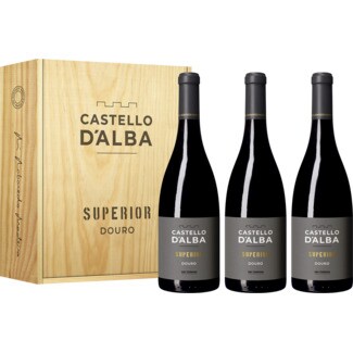 Castello D'Alba Vinho Tinto do Douro Superior Pack 3 unidades embalagem 75 cl