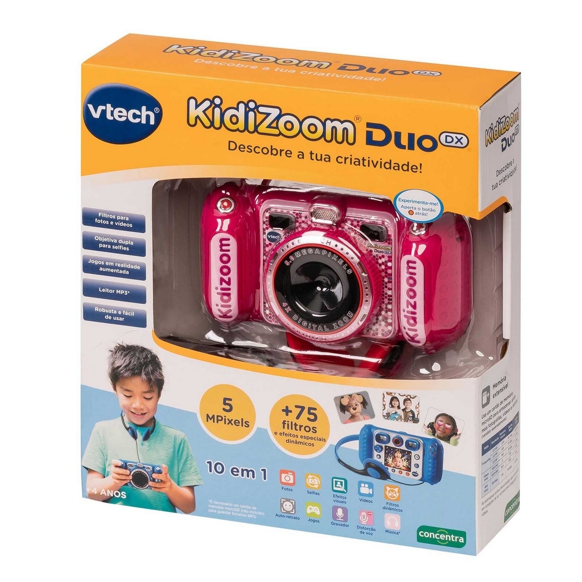 Imagem 0 de Kidizoom - Camera Duo com MP3 Rosa Concentra