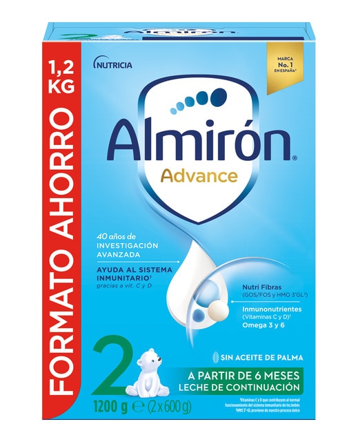 Leche en polvo de Continuación 2  desde 6 meses 1200 g Almirón Advance