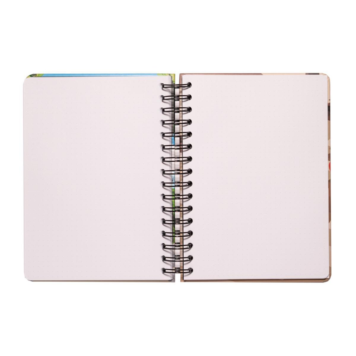 Caderno de Capa Forrada A5 BT21 - Azul/Verde 3