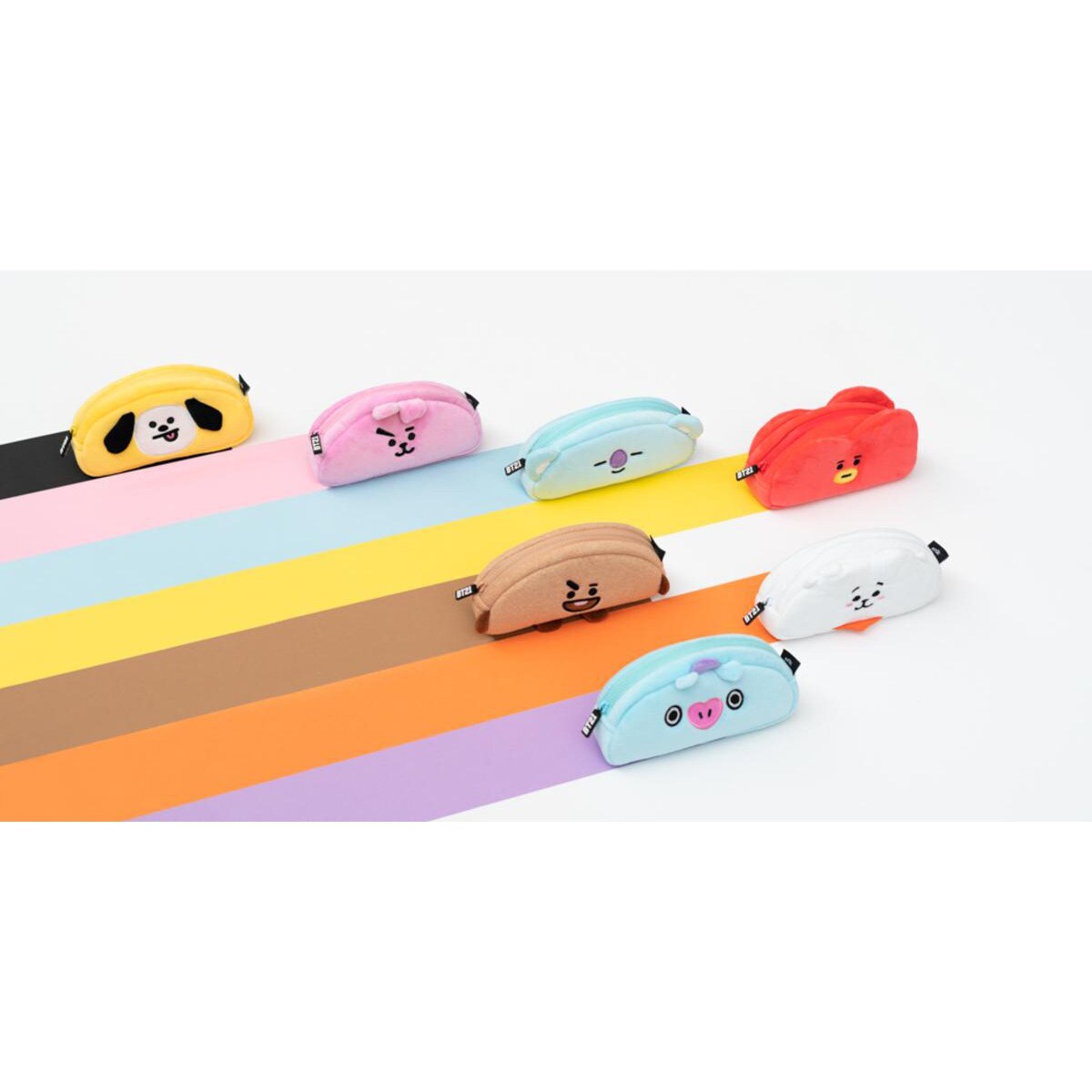 Estojo BT21 Tata em Felpa - Vermelho/Amarelo 7