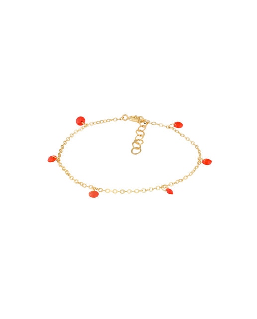 Pulsera Charms Coral Gold