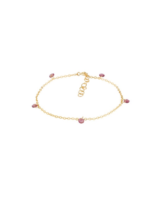 Pulsera Charms Amatista Gold