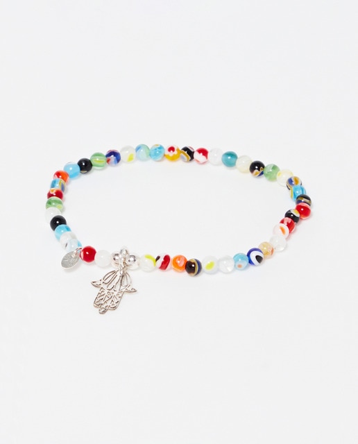 Pulsera Mano de Fátima Murano Silver