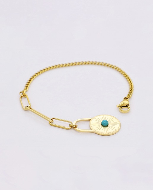 Pulsera Sol Turquesa Gold