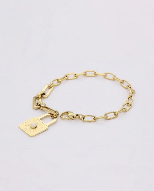 Pulsera Candado Gold