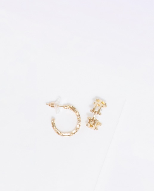 Pendientes Aro Rectangles Gold