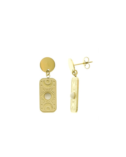 Pendientes Lunas Gold