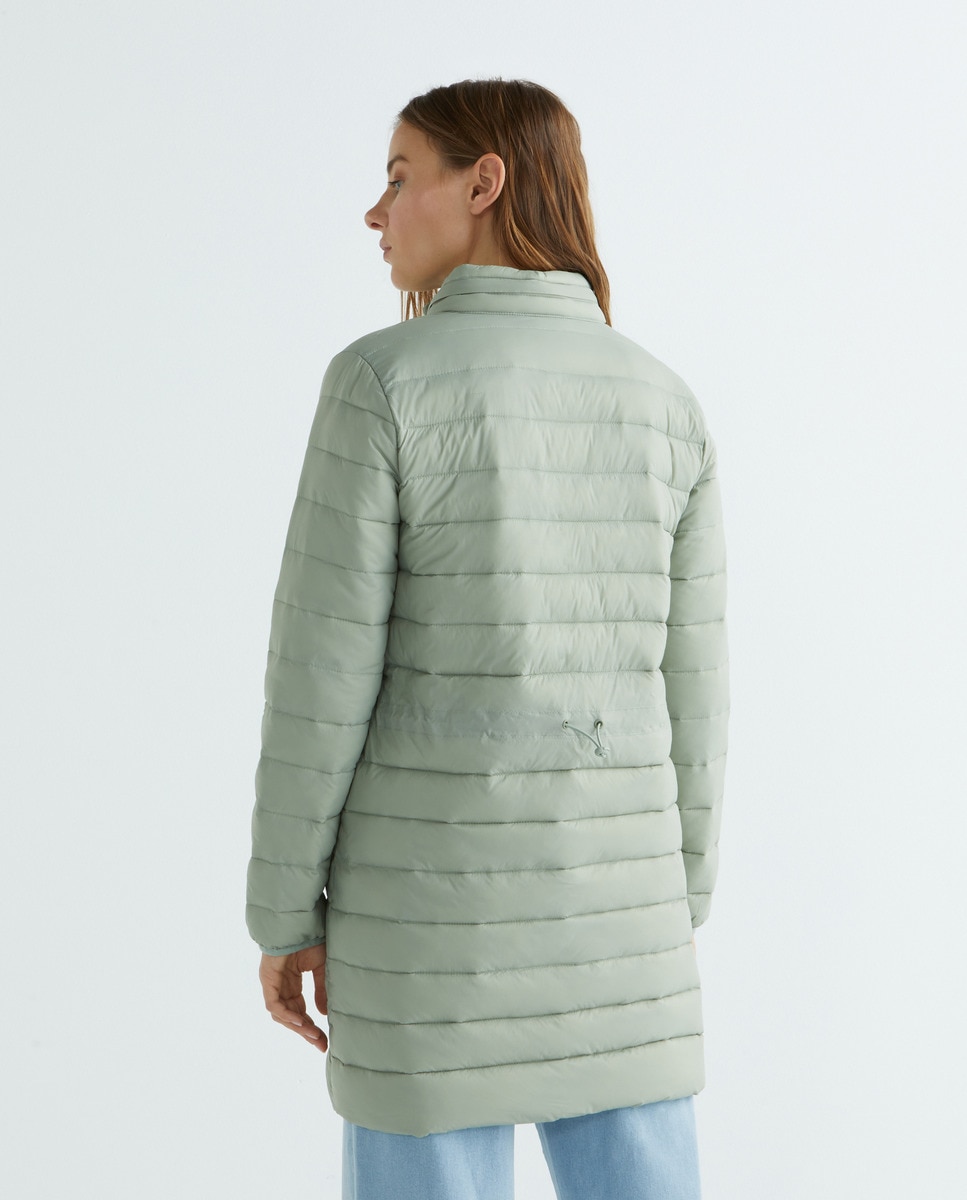 Parka mujer acolchada ligera Verde claro-7