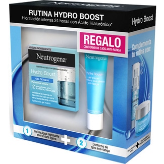 NEUTROGENA Hydro Boost Hidratación facial 24 horas para pieles secas y sensibles crema-gel tarro 50 ml + contorno de ojos anti-fatiga 15 ml