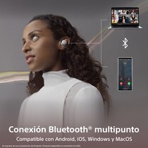 Auriculares True Wireless Sony LinkBuds S WF-LS900, con micrófono, Bluetooth multipunto y Noise Cancelling