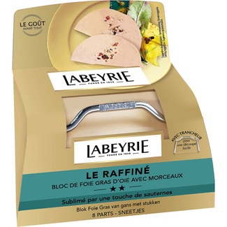 LABEYRIE Le Raffiné Block Gänse-Foie-Gras Behälter 300 g + Schneider