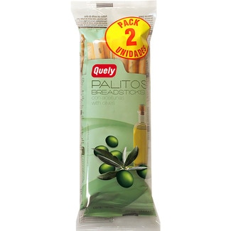 QUELY Sticks mit Oliven 2er-Pack Verpackungen 50 g