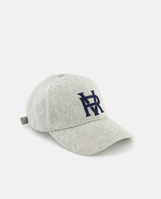Casquette homme en feutre avec broderie