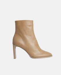 Bottines femme en cuir à bout pointu et talon aiguille