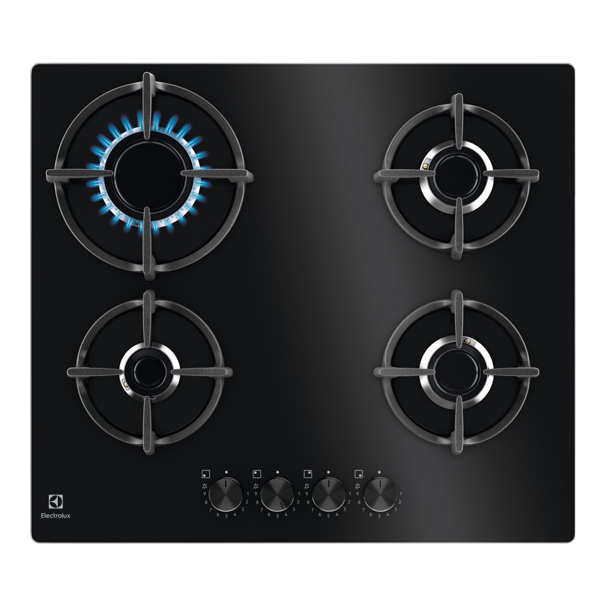 Electrolux – Placa de gas Electrolux de 60 cm, con 4 quemadores SpeedBurner – EGG64272K.
