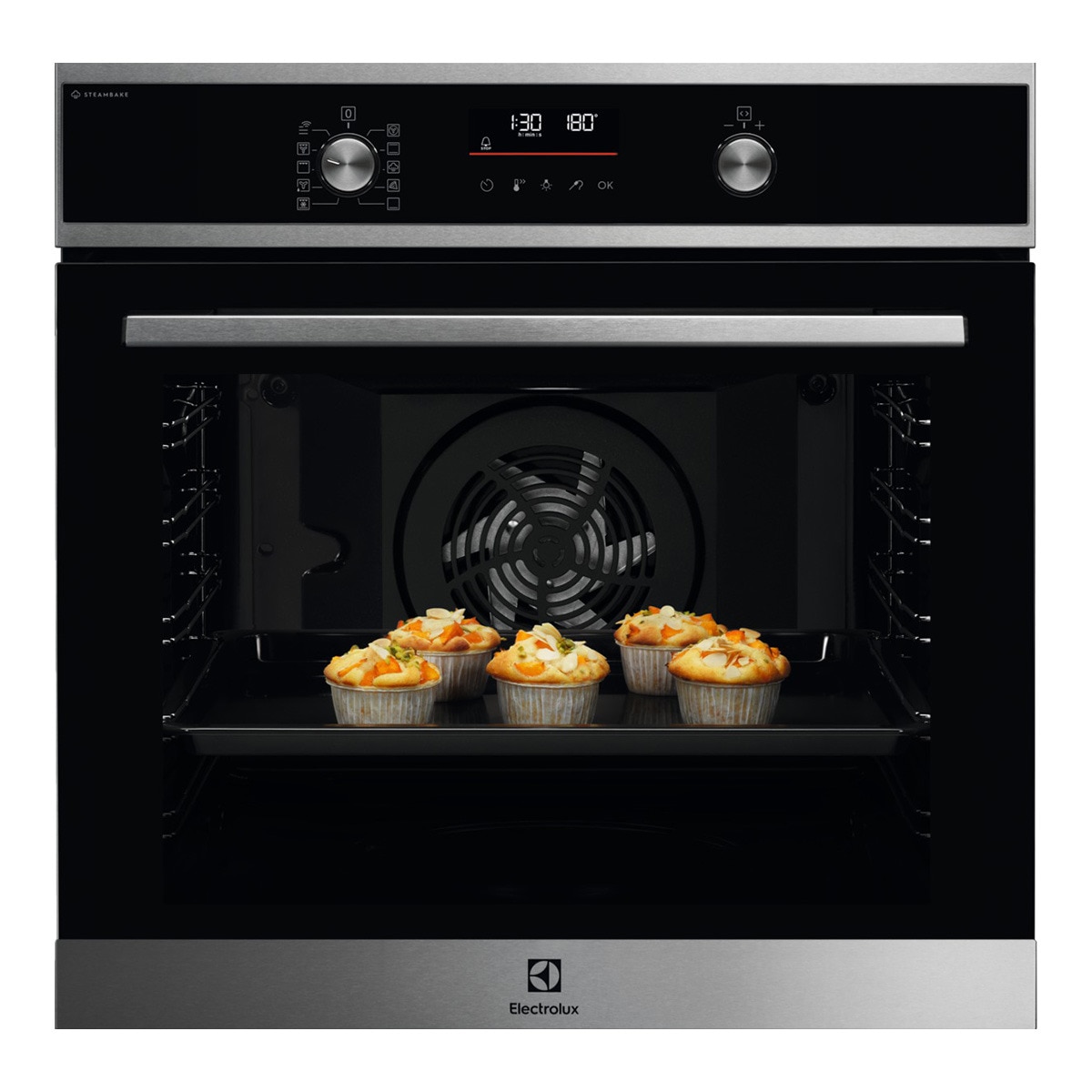 Electrolux – Horno multifunción Electrolux limpieza pirolítica , SteamBake, Sonda Térmica – EOD6P77X.
