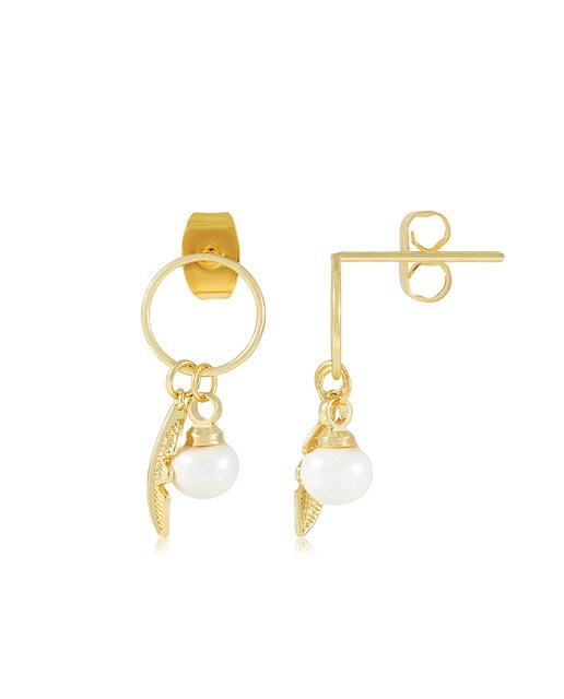 Pendientes Indian Perla Gold