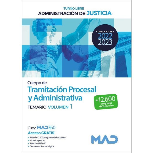 Cuerpo de Tramitación Procesal y Administrativa de la Administración de Justicia . Tem VOL 1