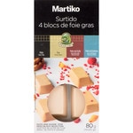 4 block of duck foie gras +goose +duck &truffle +duck with porcini mushrooms pack 4x20g container 80 g gluten-free