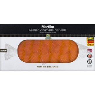 MARTIKO norwegischer Räucherlachs zuckerfrei in Scheiben Behälter 200 g
