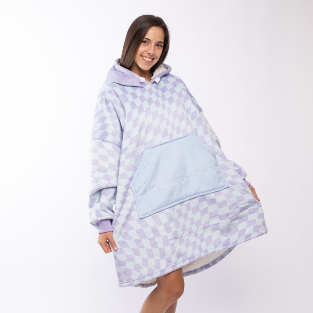 Sudadera -manta Flamingueo gigante borreguito..