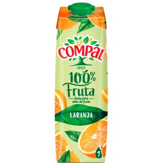 Compal Sumo Laranja 100% embalagem 1 L