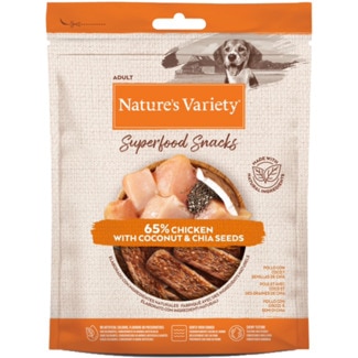 Nature's Variet Snack para Cão Superfood de Frango embalagem 85 g
