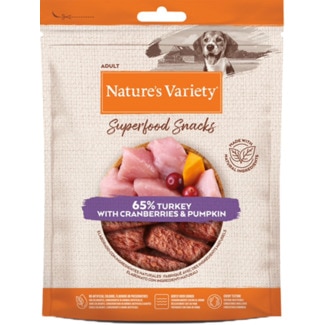 Nature's Variet Snack para Cão Superfood de Peru embalagem 85 g