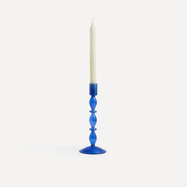 Candelabro Azul de borosilicato El Corte Inglés