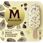 White chocolate ice cream with cookies, 3-pack case 270 ml