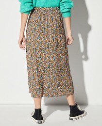 Jupe midi avec élastiques